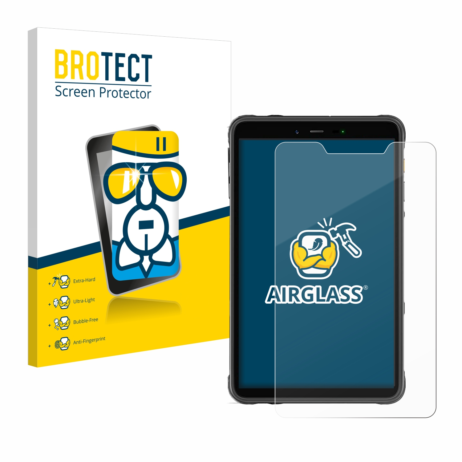 BROTECT Pad 8) Armor Airglass Schutzfolie(für Ulefone klare