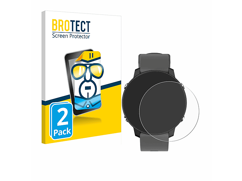 BROTECT 2x Schutzfolie(für Shot klare G5 Watch) GPS Scope