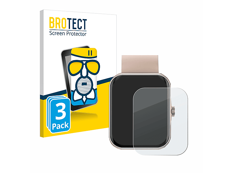 BROTECT 3x Smartwatch Mutoy matte Schutzfolie(für 1.83\