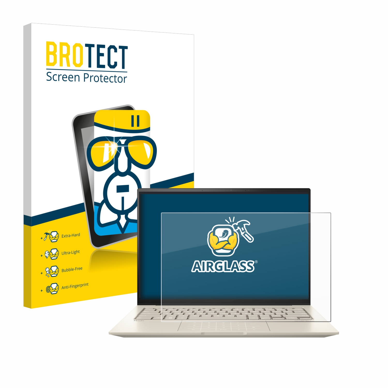 BROTECT Airglass klare Schutzfolie(für OLED ASUS 14X UX3404) ZenBook