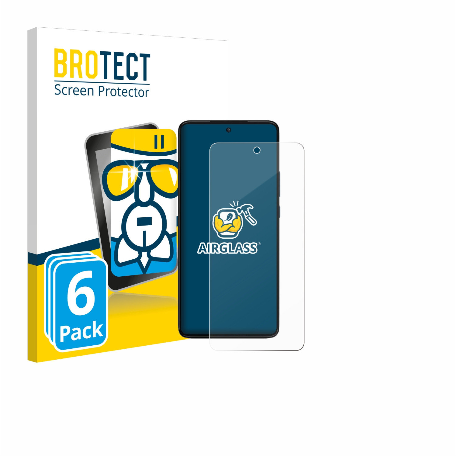 BROTECT G84) Airglass Schutzfolie(für Motorola Moto klare 6x