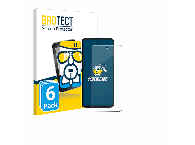 BROTECT 6x Airglass klare Schutzfolie(für Motorola Moto G84)