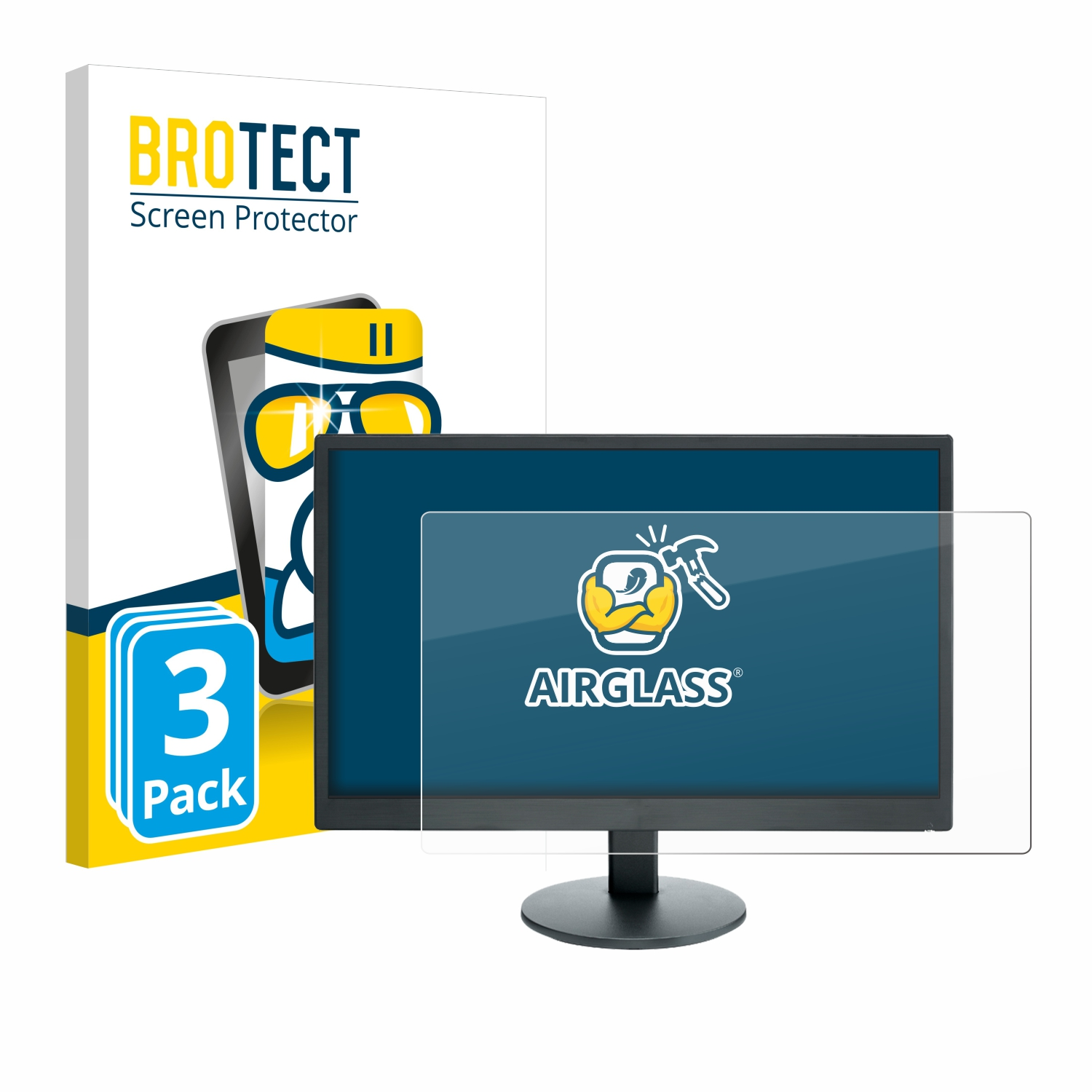 BROTECT 3x Airglass klare Schutzfolie(für Fujifilm X-S20)