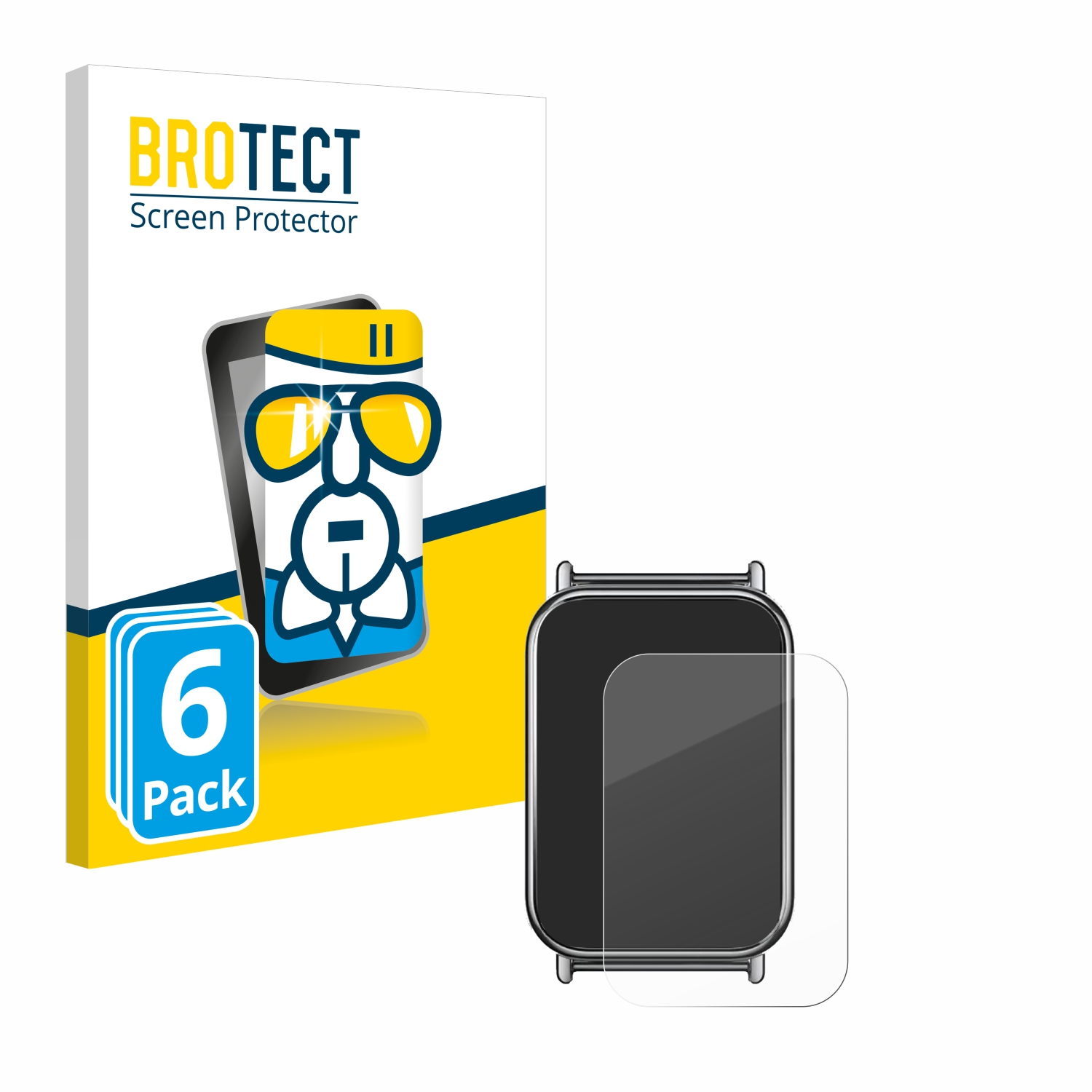BROTECT 6x Airglass klare 8 Mi Pro) Schutzfolie(für Xiaomi Band