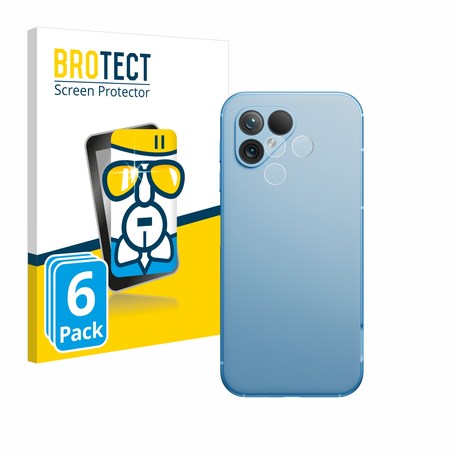 Fairphone 6x BROTECT Schutzfolie(für 5) klare Airglass