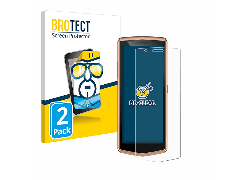 BROTECT 2x klare Schutzfolie(für Cubot Pocket 3)