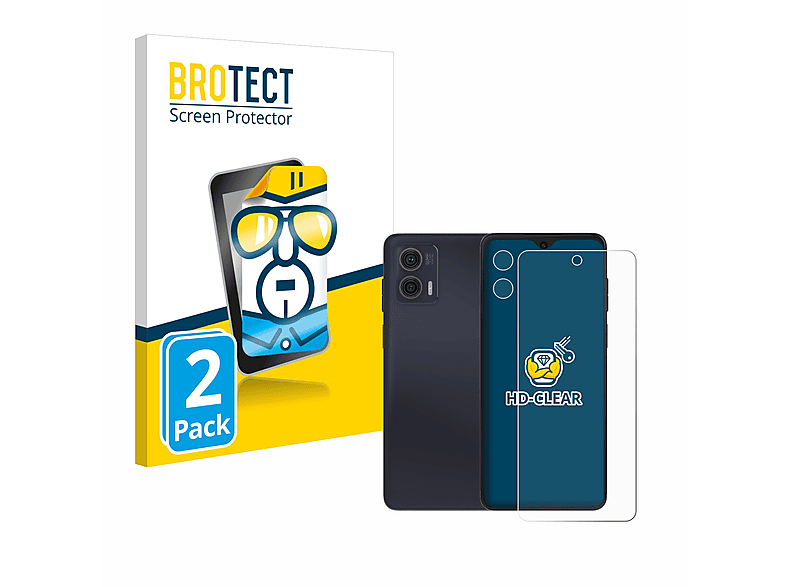 BROTECT 2x klare Schutzfolie(für Motorola Moto G73 5G) | Displayschutzfolien & Gläser