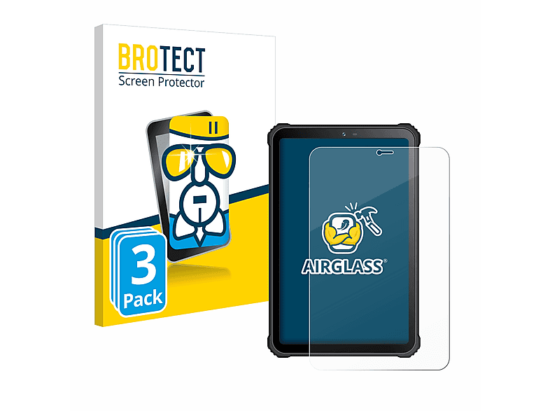 BROTECT 3x Oukitel klare Schutzfolie(für Airglass RT3)