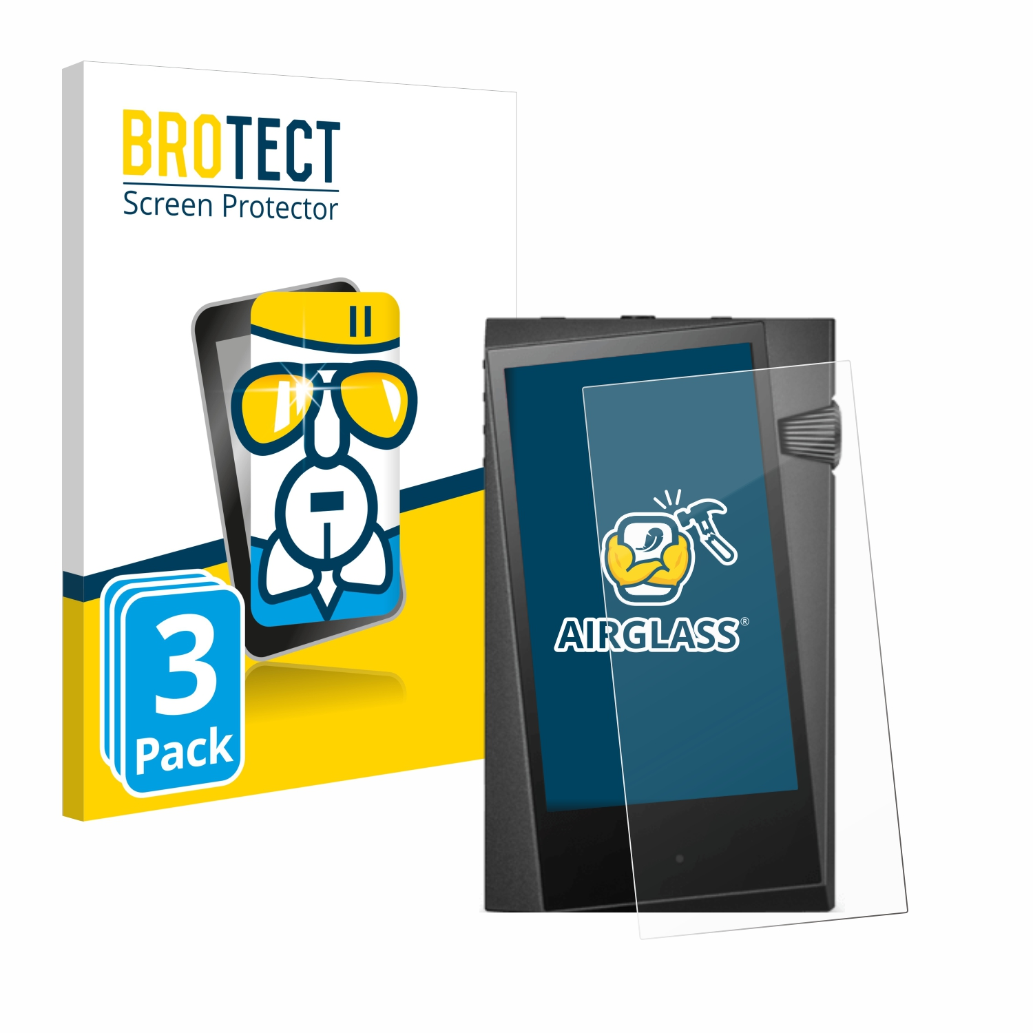 BROTECT 3x Airglass Astell&Kern Schutzfolie(für klare A&norma SR35)
