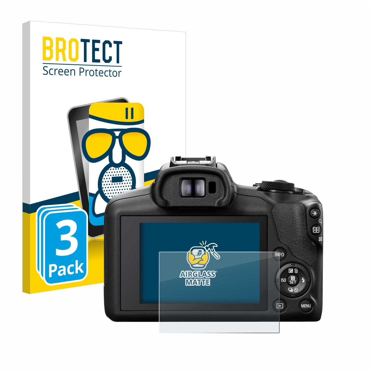 BROTECT EOS Canon matte 3x Schutzfolie(für R100) Airglass