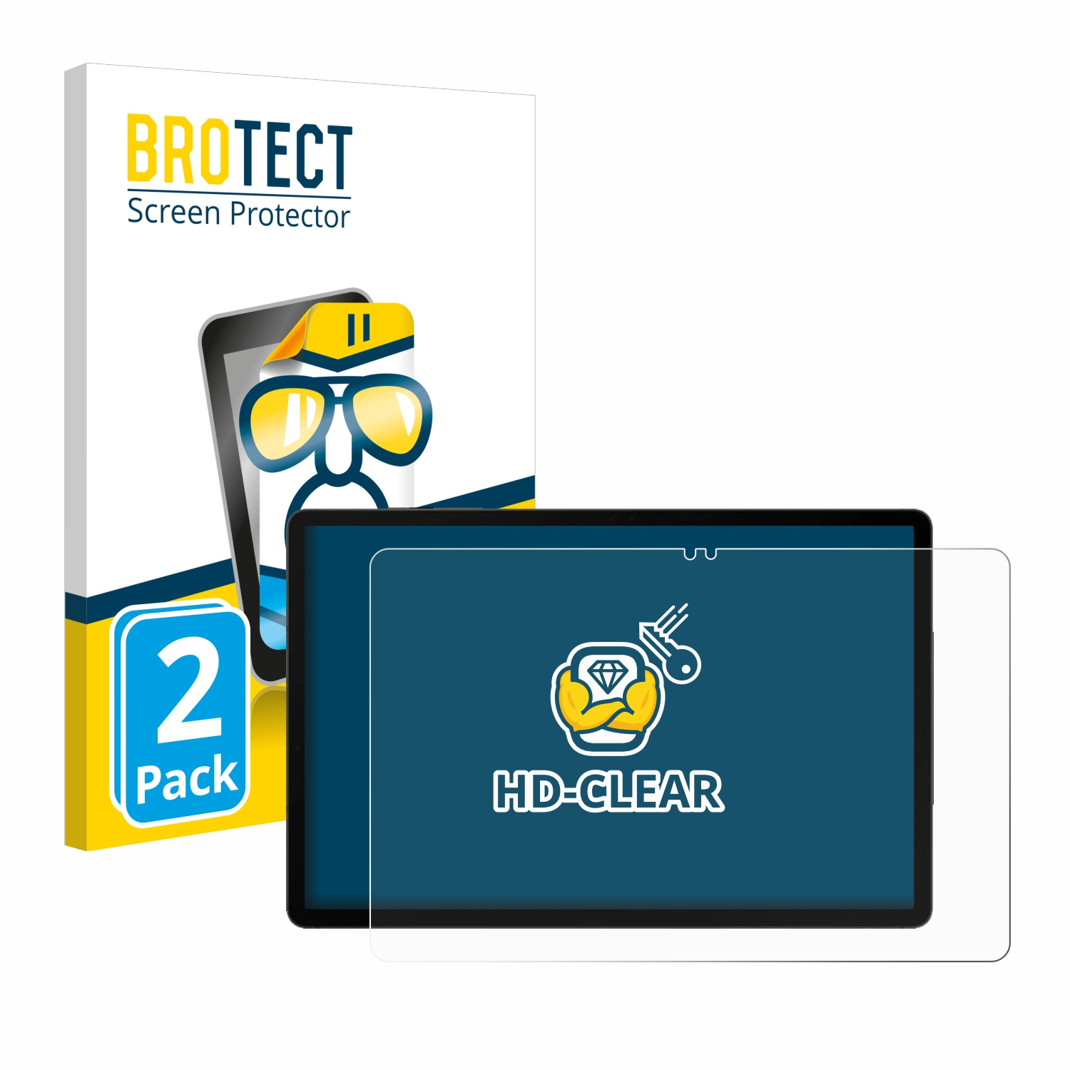 BROTECT 2x Schutzfolie(für klare Samsung Galaxy Tab S9 5G)