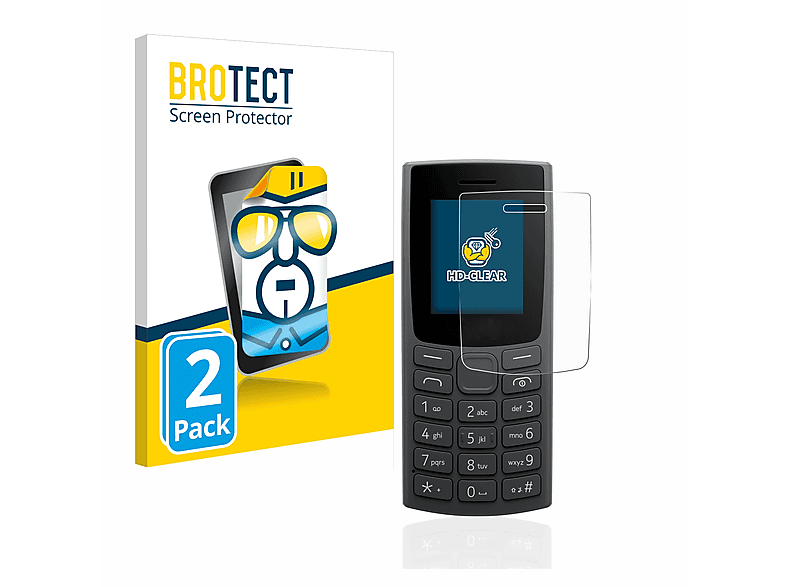 (2023)) 105 Nokia 2x klare BROTECT Schutzfolie(für