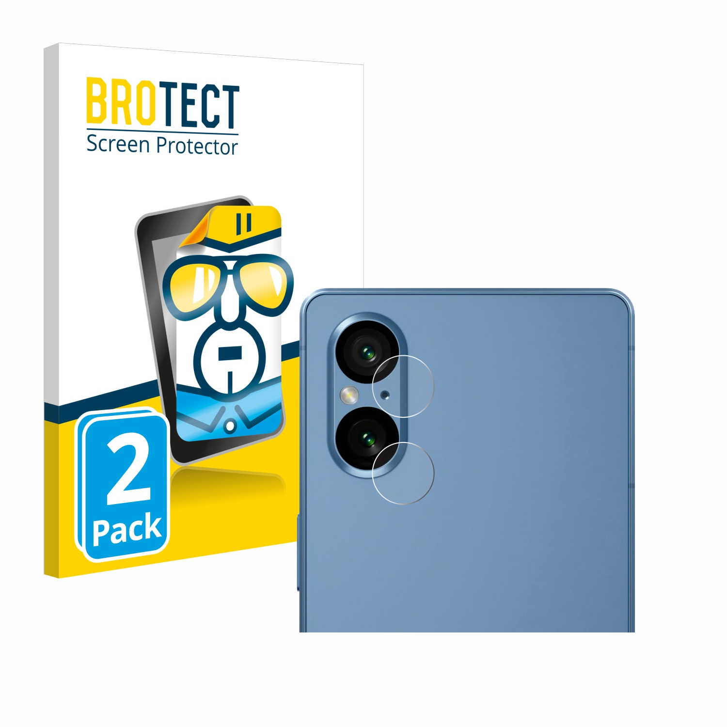 BROTECT 2x klare Schutzfolie(für Sony V) Xperia 5