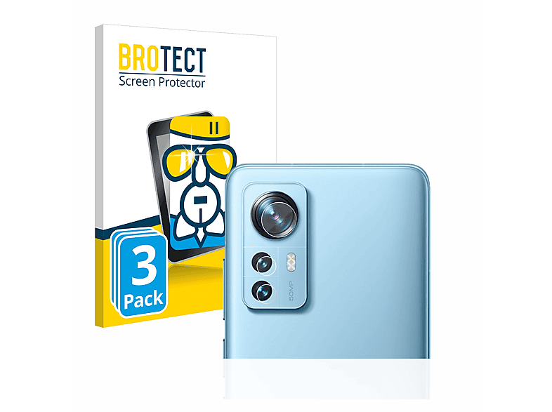 BROTECT 3x Airglass klare Schutzfolie(für Xiaomi 12X (NUR Kamera)) | Displayschutzfolien & Gläser