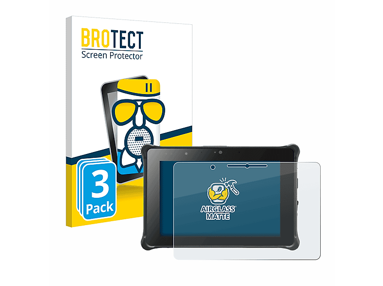 BROTECT 3x Airglass matte Schutzfolie(für Durabook R8 Tablet)