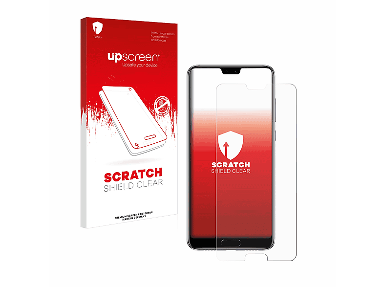 UPSCREEN Kratzschutz Pro) Schutzfolie(für klare Huawei P20