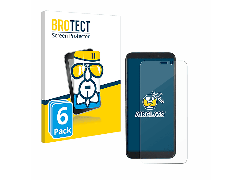 BROTECT 6x Airglass klare Schutzfolie(für PINEPHONE Beta Edition)