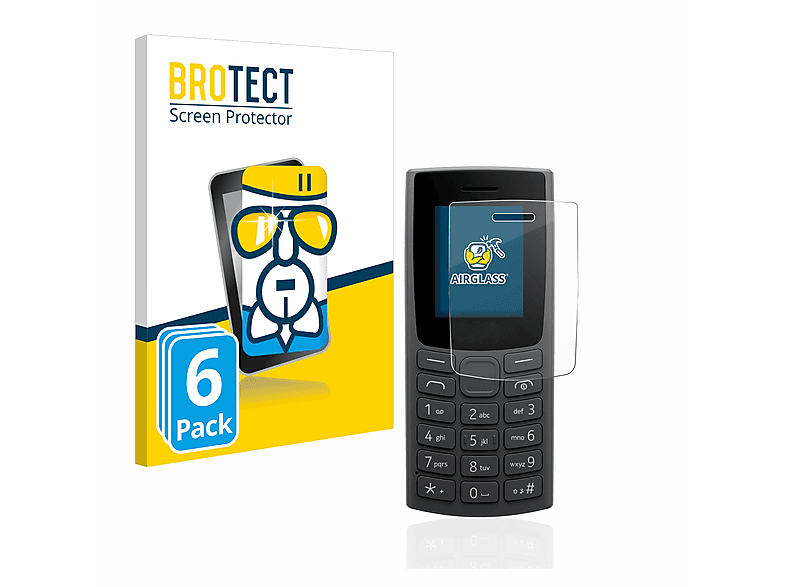 klare (2023)) BROTECT 6x Nokia Airglass 110 Schutzfolie(für
