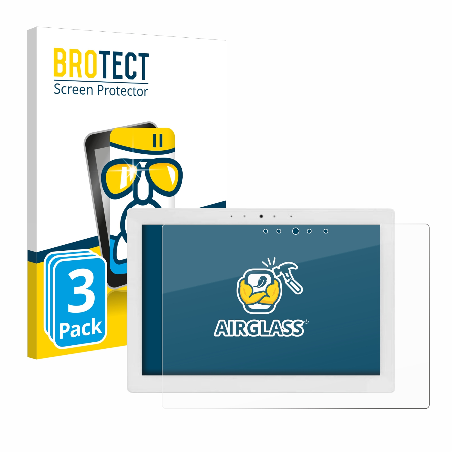 BROTECT 3x Airglass T4 klare Schutzfolie(für Control PoE) 4 8\