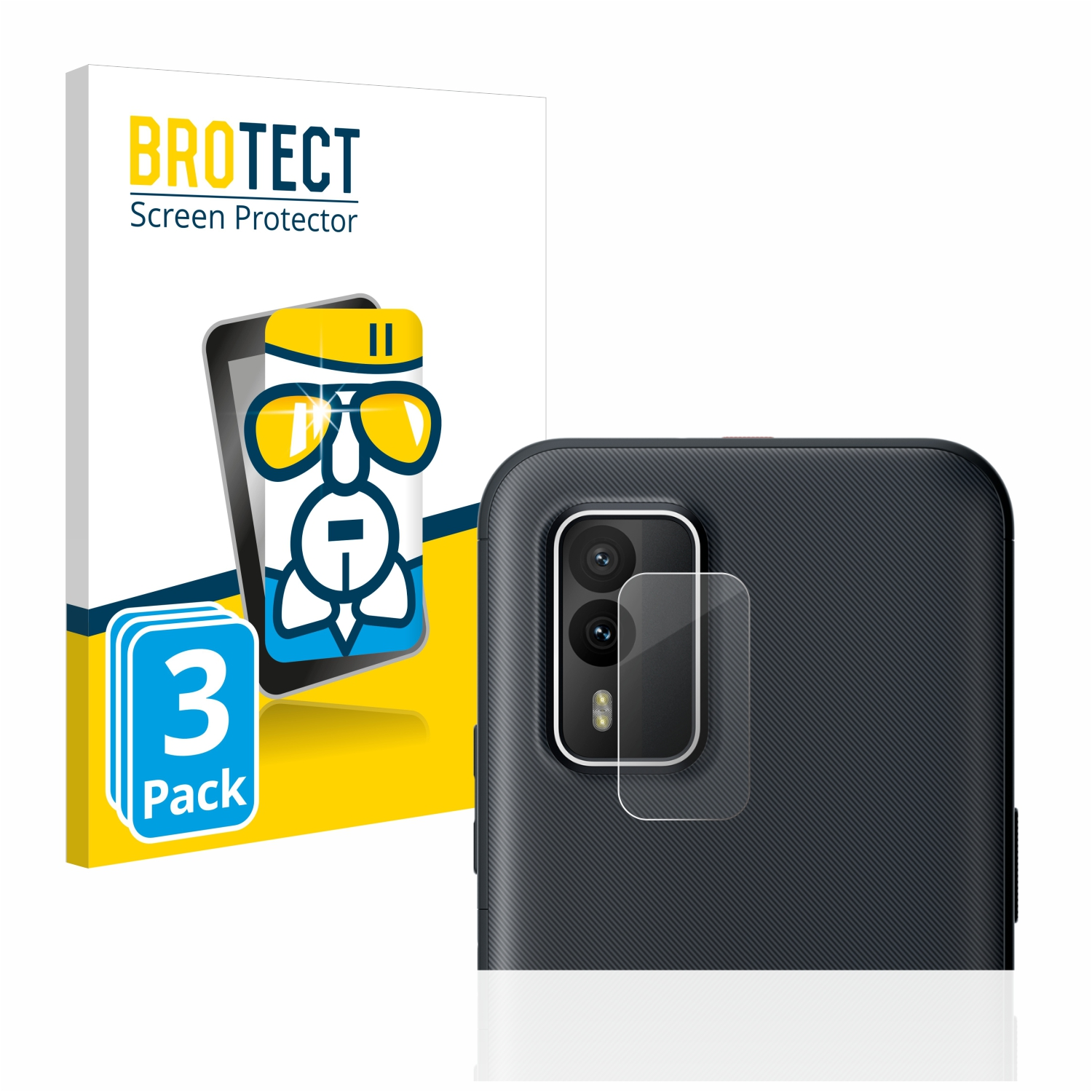 BROTECT 3x Airglass Schutzfolie(für Nokia klare XR21)