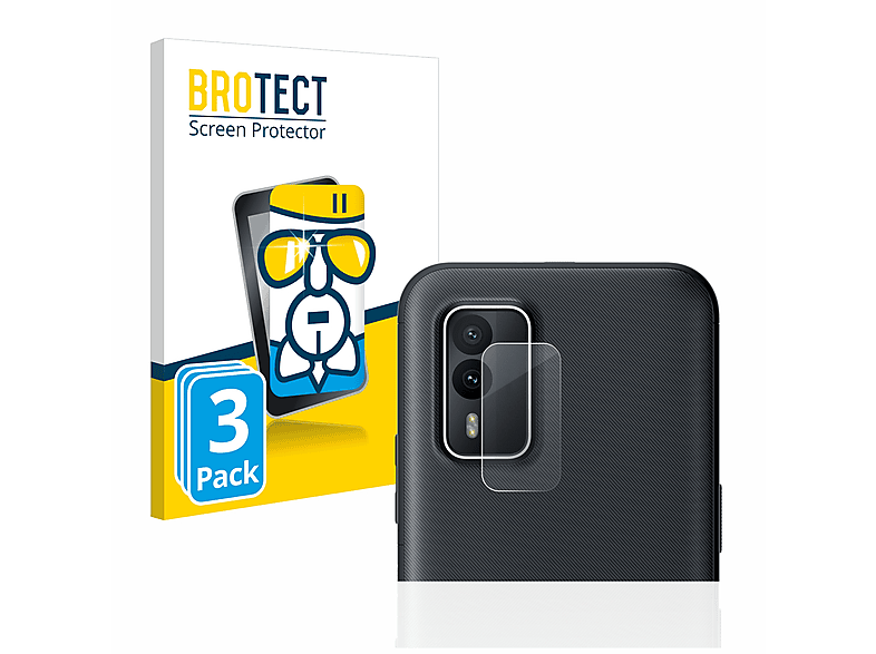 BROTECT 3x Airglass Schutzfolie(für Nokia klare XR21)