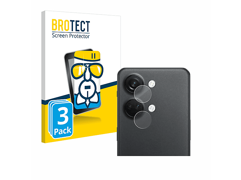 BROTECT 5G) Nord 3x klare Airglass OnePlus 3 Schutzfolie(für