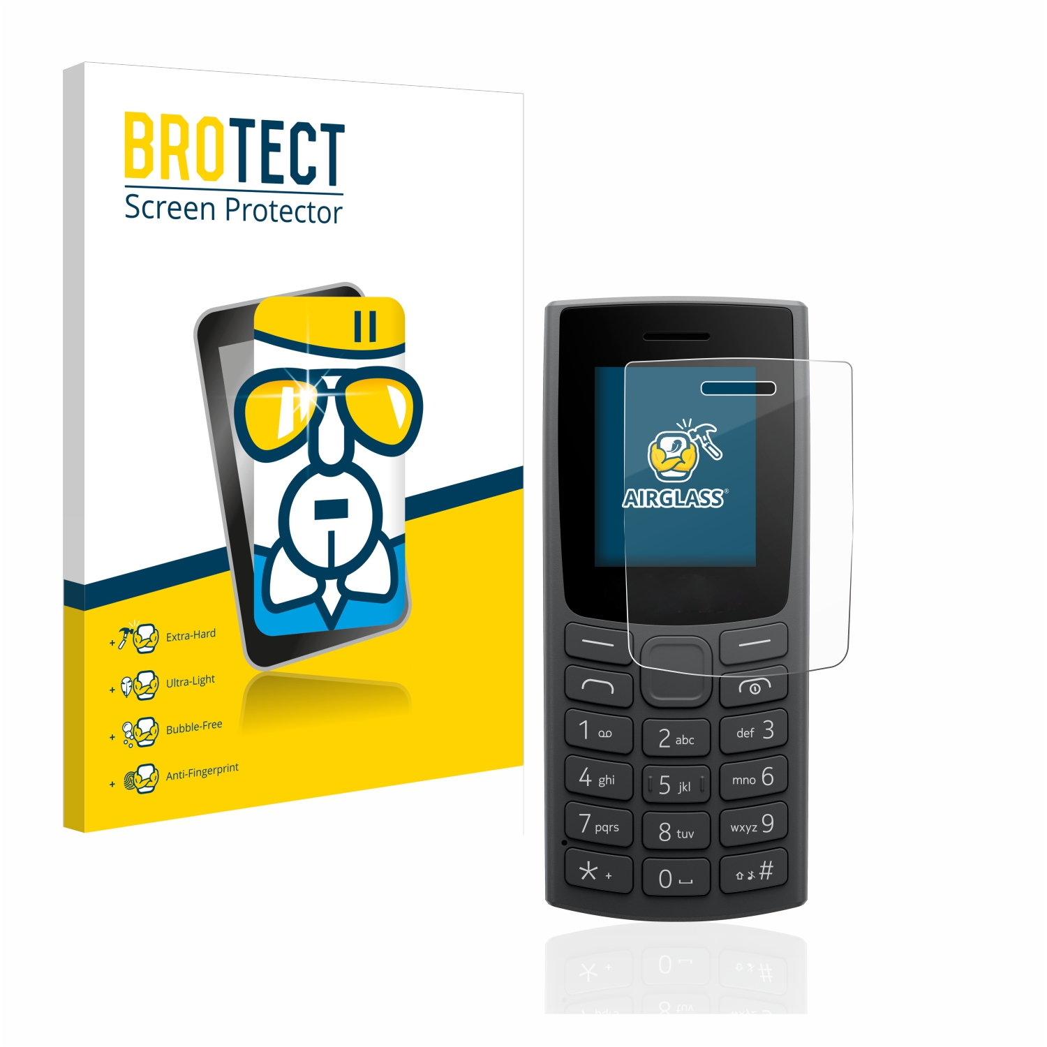 BROTECT (2023)) klare 106 Schutzfolie(für Nokia Airglass