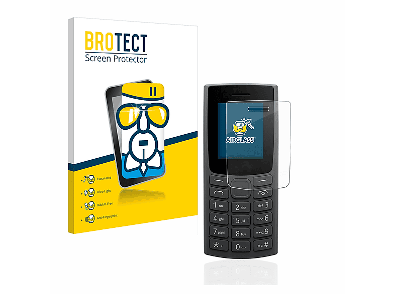 BROTECT Airglass klare Schutzfolie(für Nokia 106 (2023)) | Displayschutzfolien & Gläser