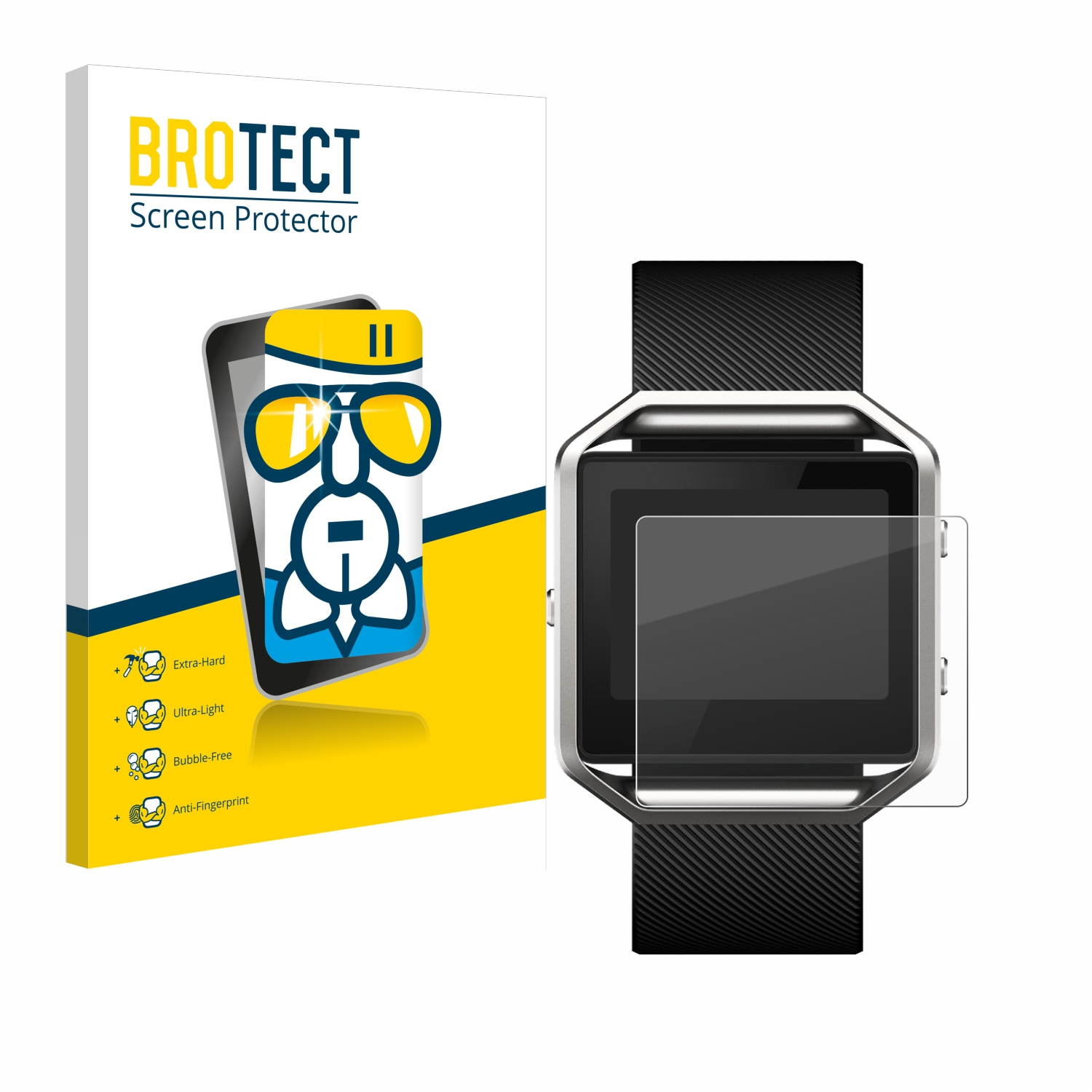 BROTECT Airglass Schutzfolie(für klare Blaze) Fitbit