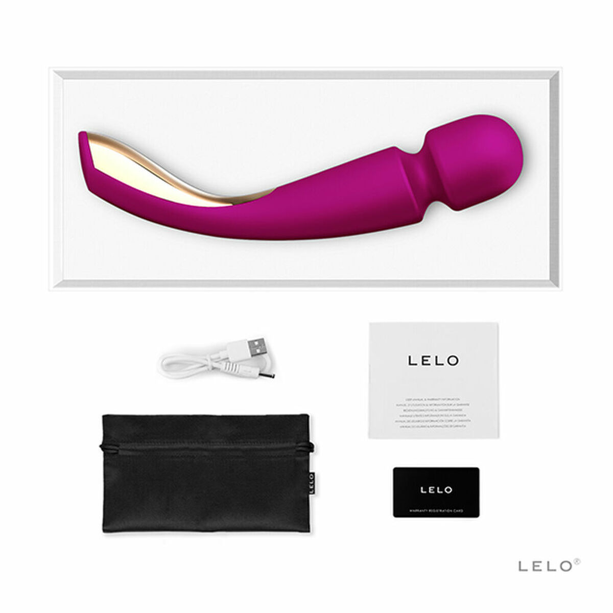 Medium Rosa - - 2 Wand - Vibrator Smart wand-massager LELO Wand