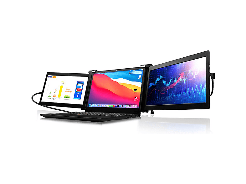 Zoll 2x Zoll , Reaktionszeit LIPA 60 11.6 für ) 11,6 Tragbarer Full (2 Monitor Monitor WXGA+ HDR-70 Laptop ms Hz HD,