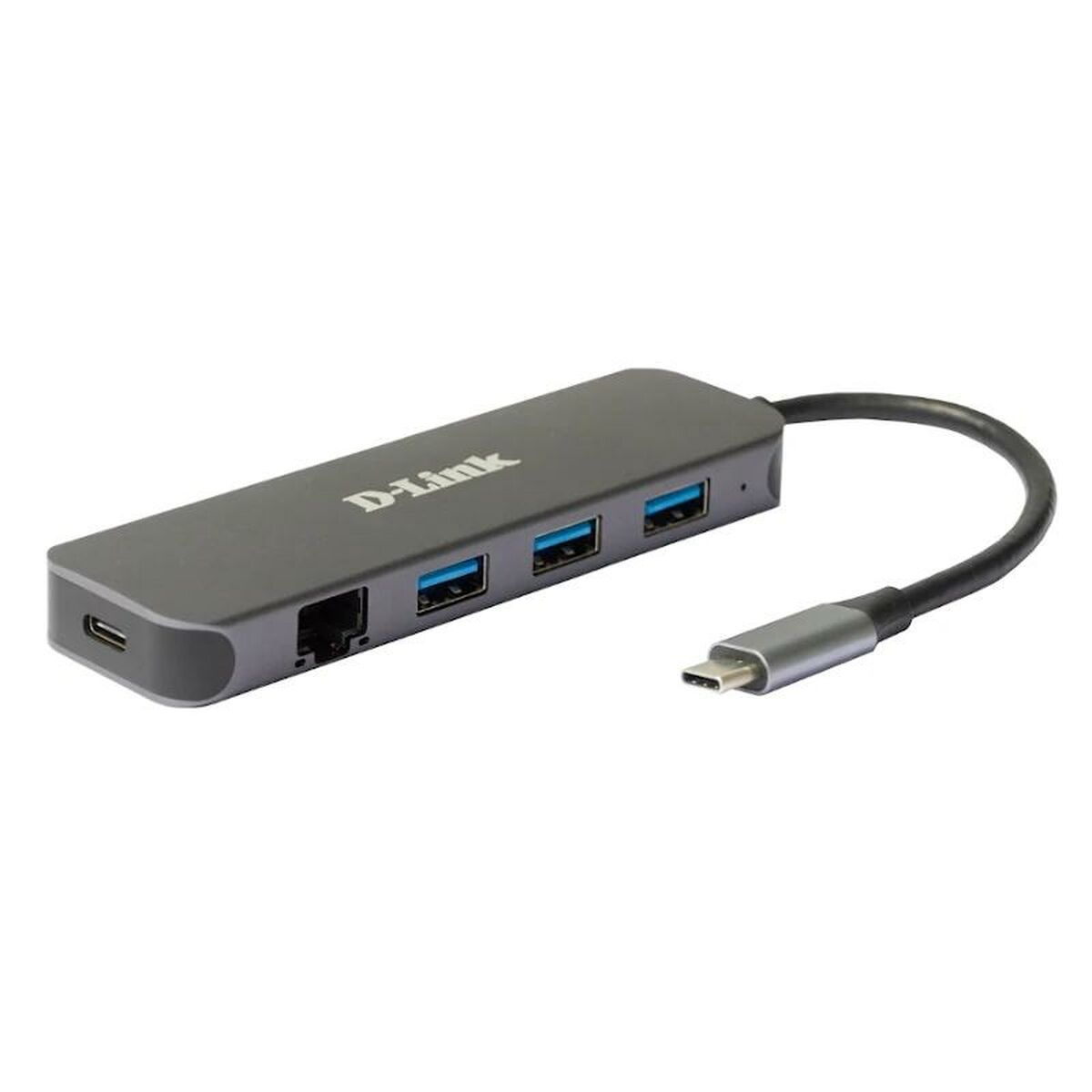 DUB-2334, Hub USB, D-LINK Grau