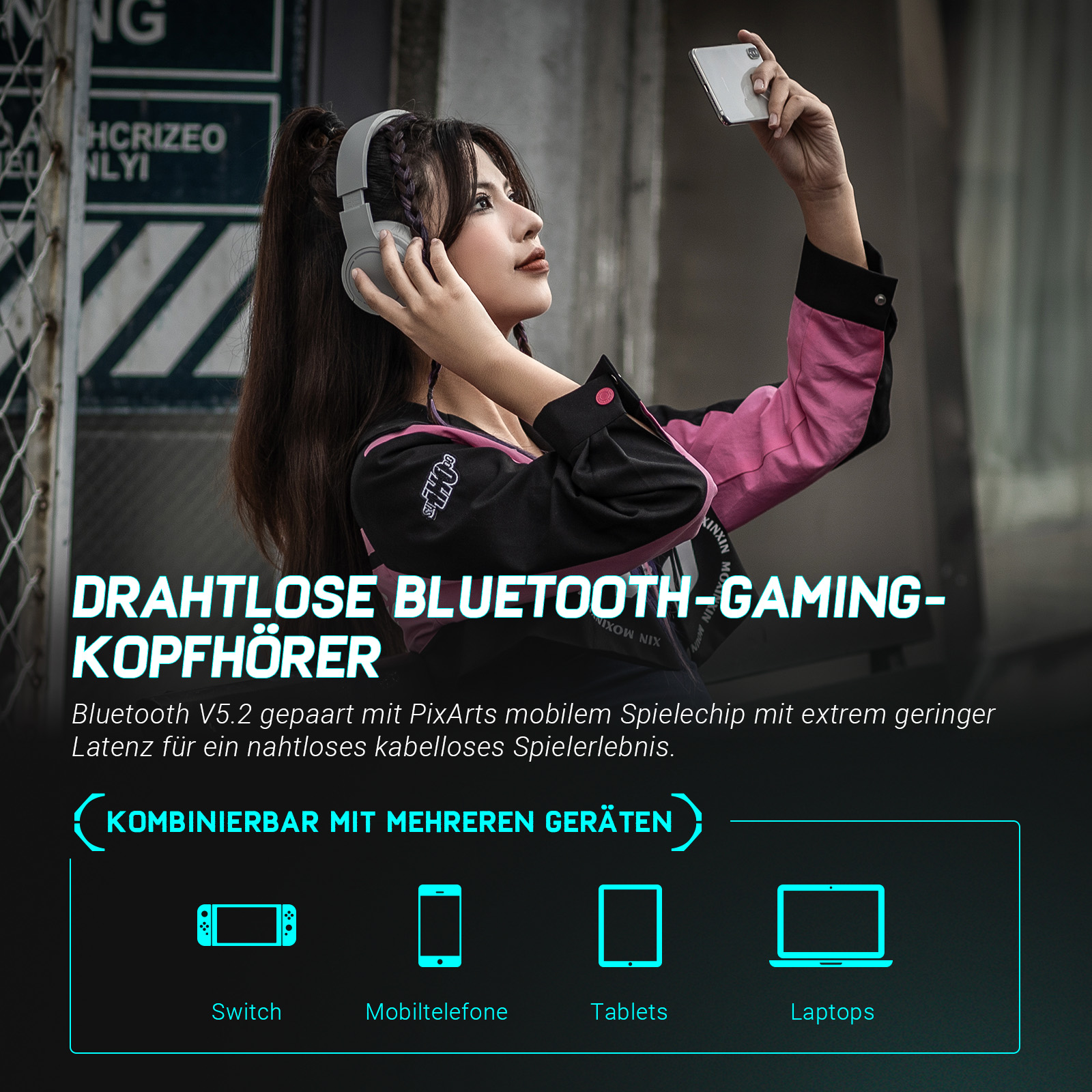 Grau EDIFIER Bluetooth-Kopfhörer G2BT, Over-ear Bluetooth