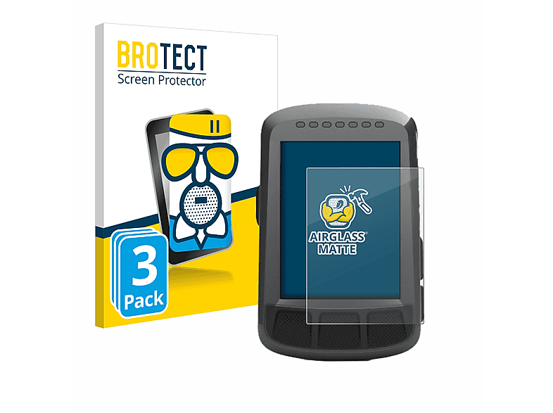 BROTECT Bolt Elemnt 3x GPS) Schutzfolie(für Airglass Wahoo matte