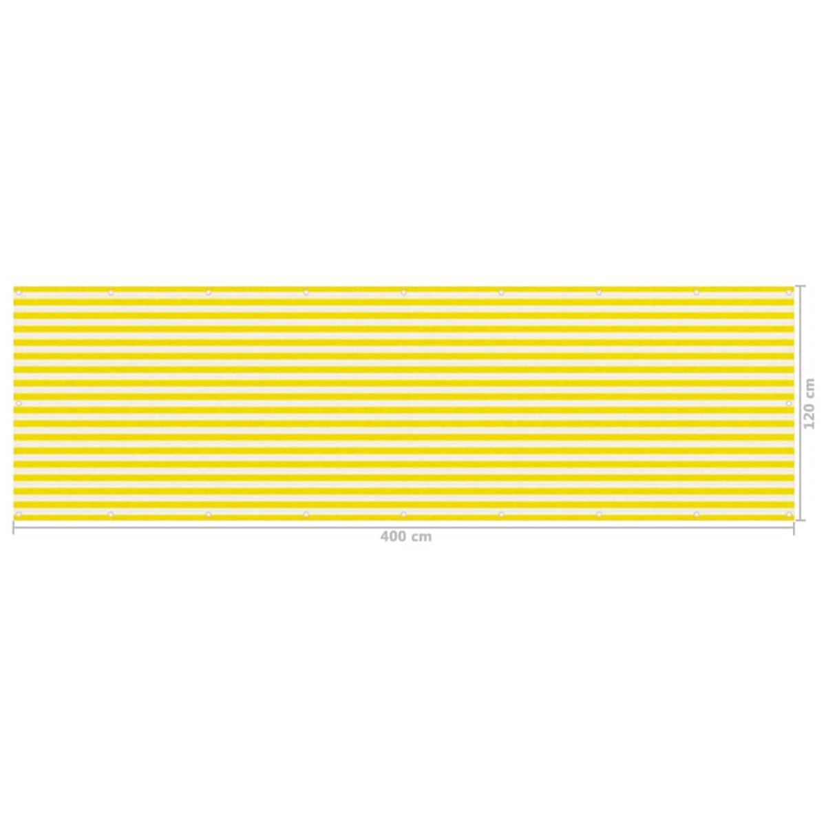 VIDAXL 310881 Gelb Sichtschutz