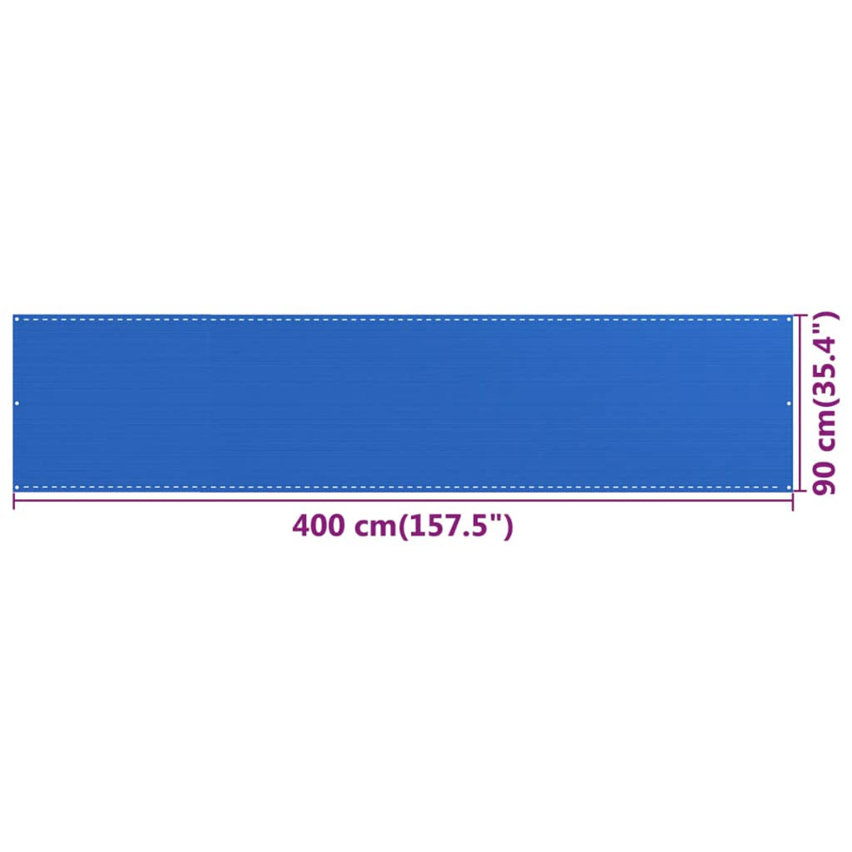 VIDAXL 310985 Sichtschutz, Blau