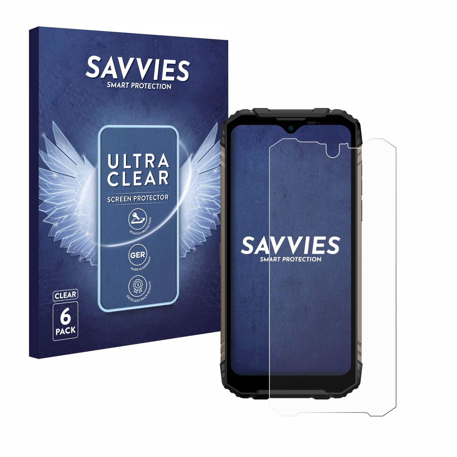 SAVVIES 6x klare Schutzfolie(für Doogee Pro) S96