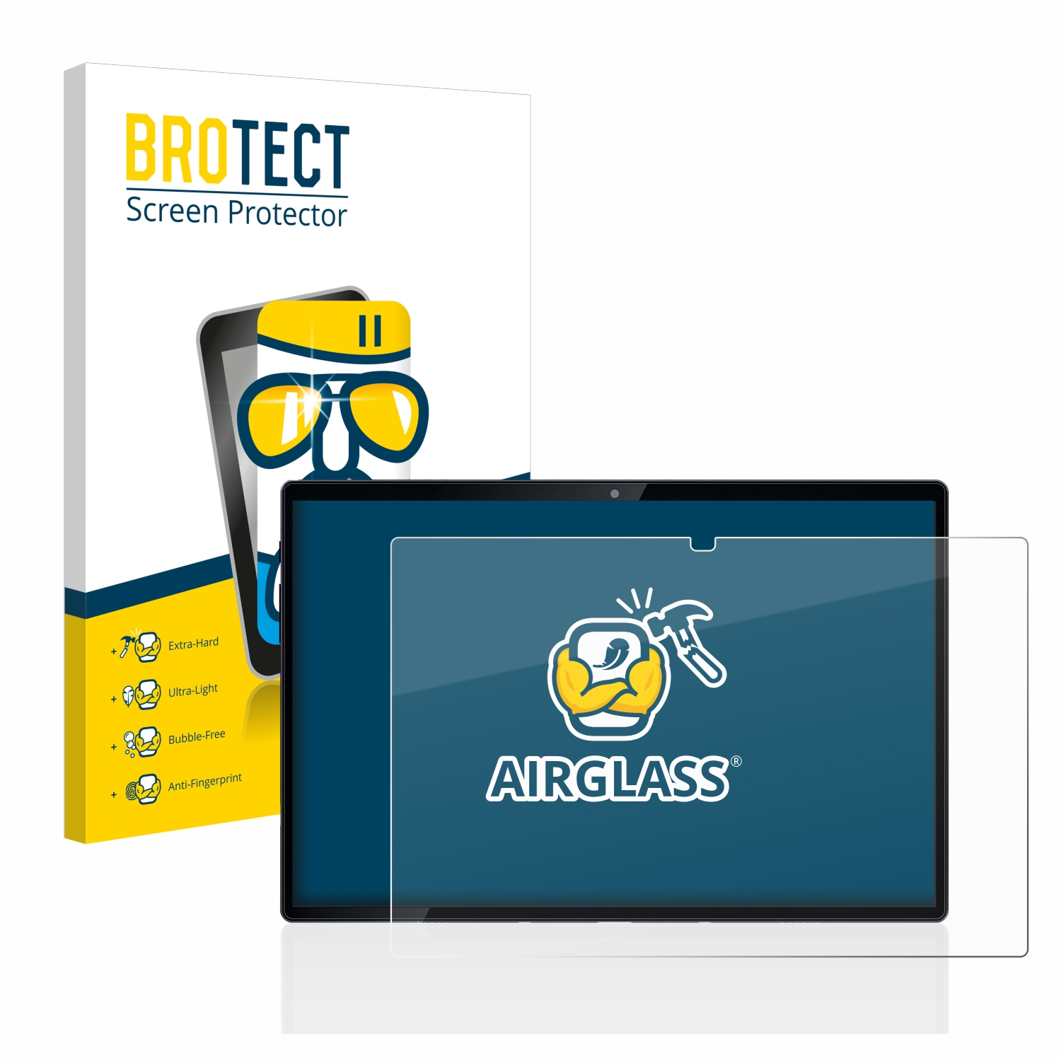 BROTECT 4G) Airglass Lite Schutzfolie(für 3 Mediacom Azimut SmartPad klare