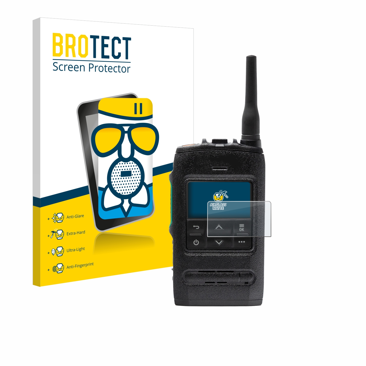 BROTECT Airglass Radio) Motorola Tetra Compact ST7500 matte Schutzfolie(für