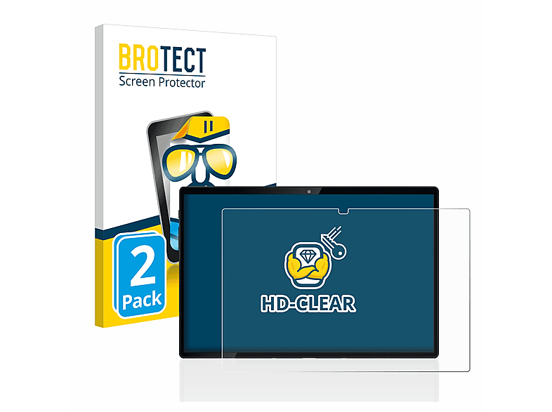 klare BROTECT Mediacom 4G) Azimut 3 SmartPad Schutzfolie(für Lite 2x