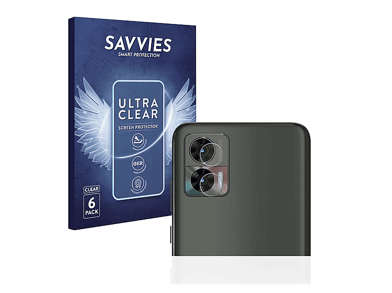 SAVVIES 6x klare Schutzfolie(für Neo) Edge 30 Motorola