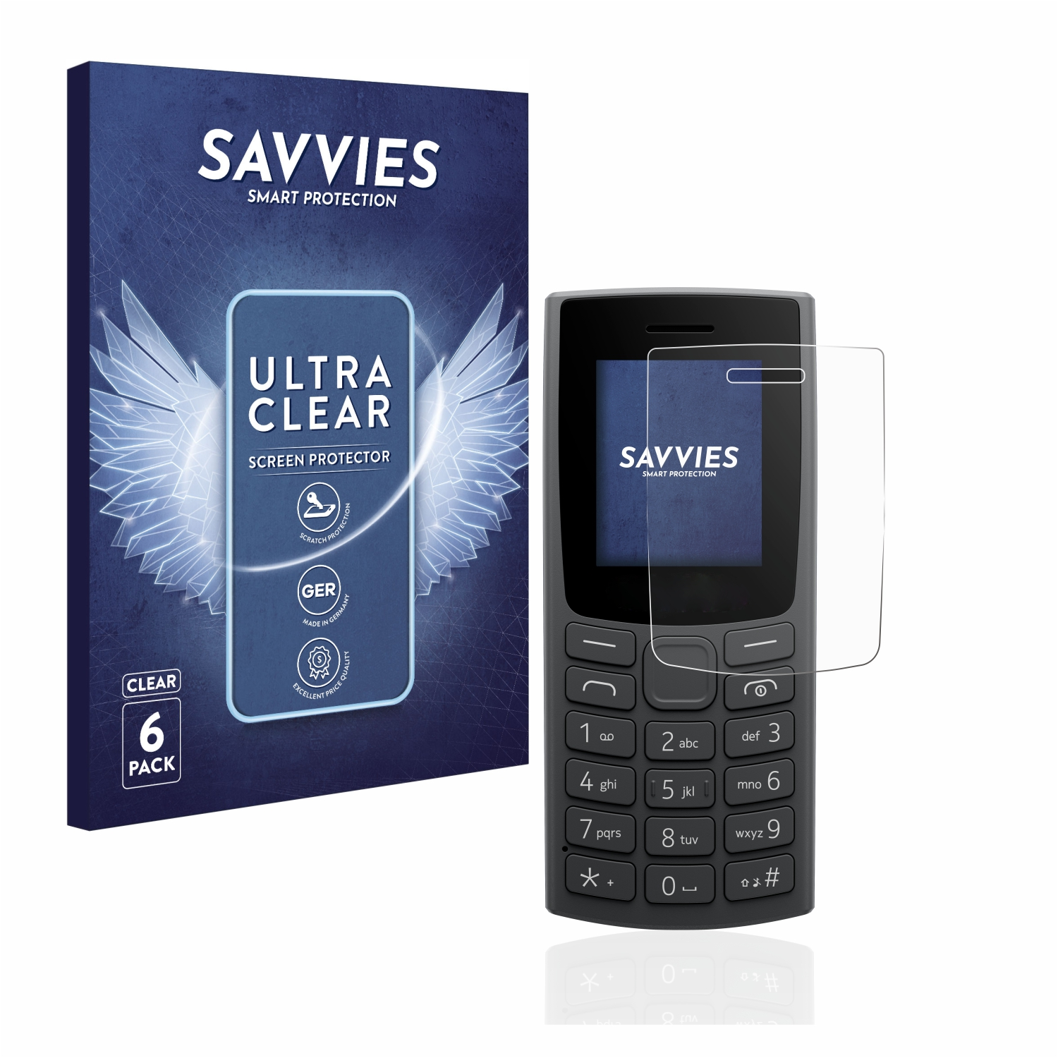 Schutzfolie(für Nokia klare 105 SAVVIES (2023)) 6x