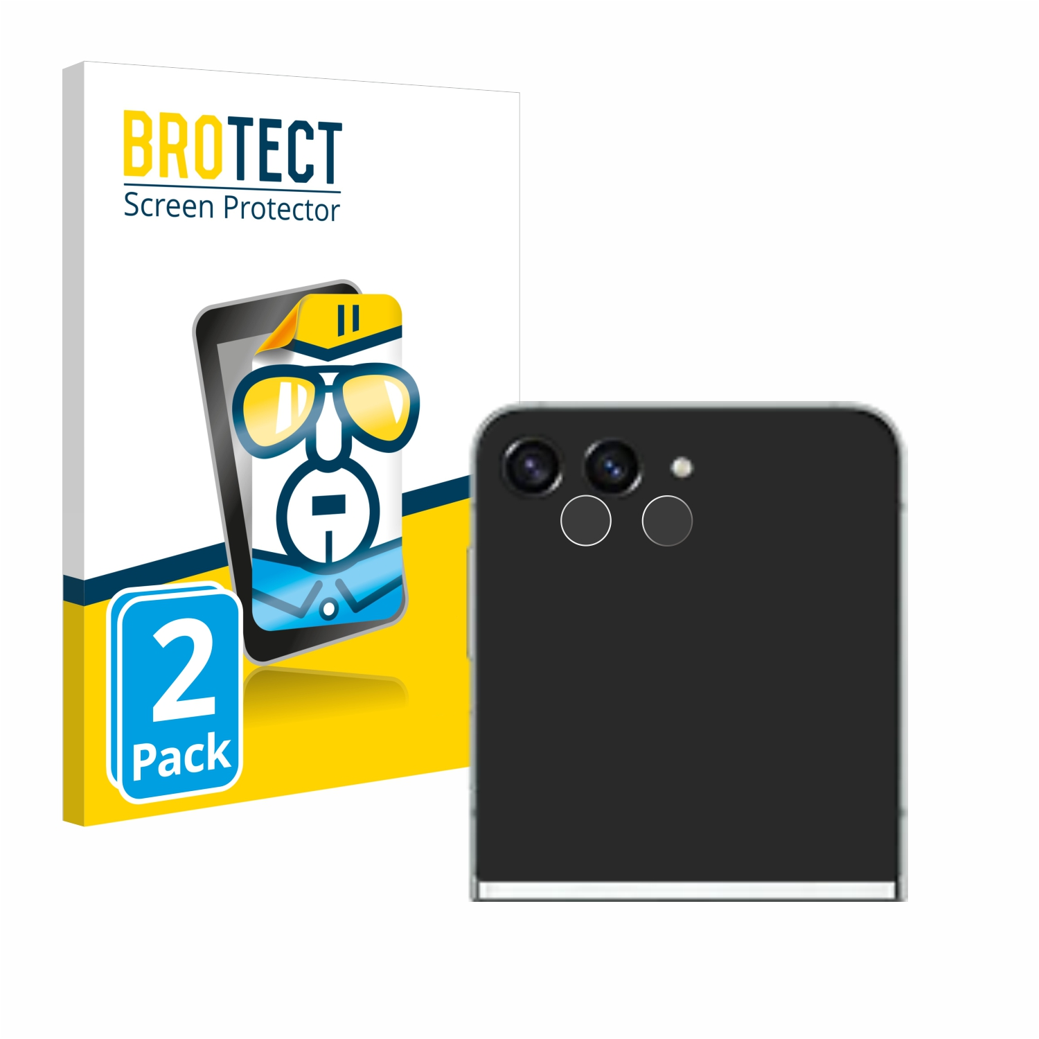 BROTECT 2x klare Samsung Flip Schutzfolie(für 5) Z Galaxy