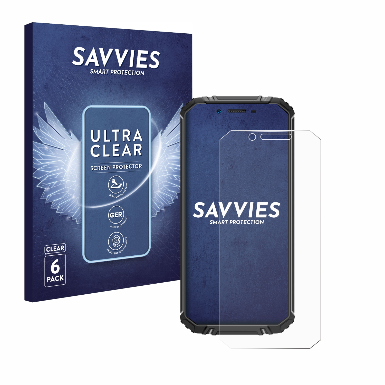 SAVVIES 6x klare Oukitel WP18) Schutzfolie(für