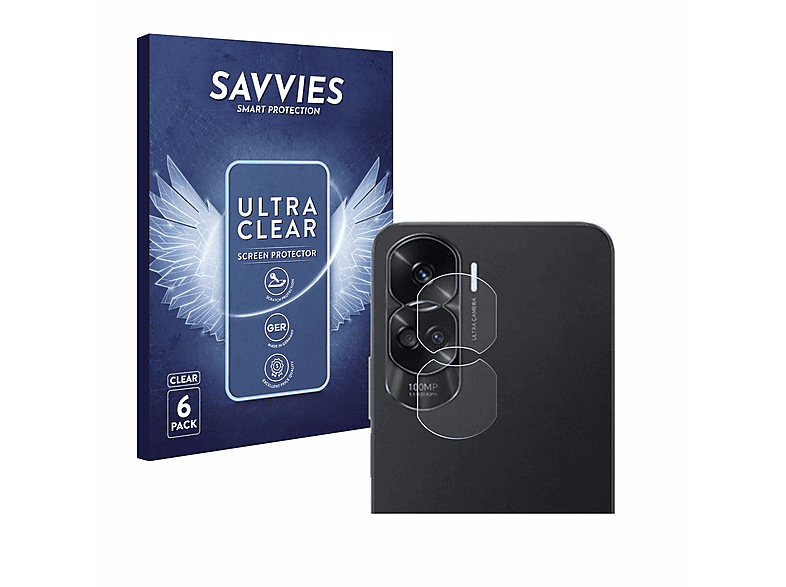 SAVVIES 6x klare Honor 90 Lite) Schutzfolie(für