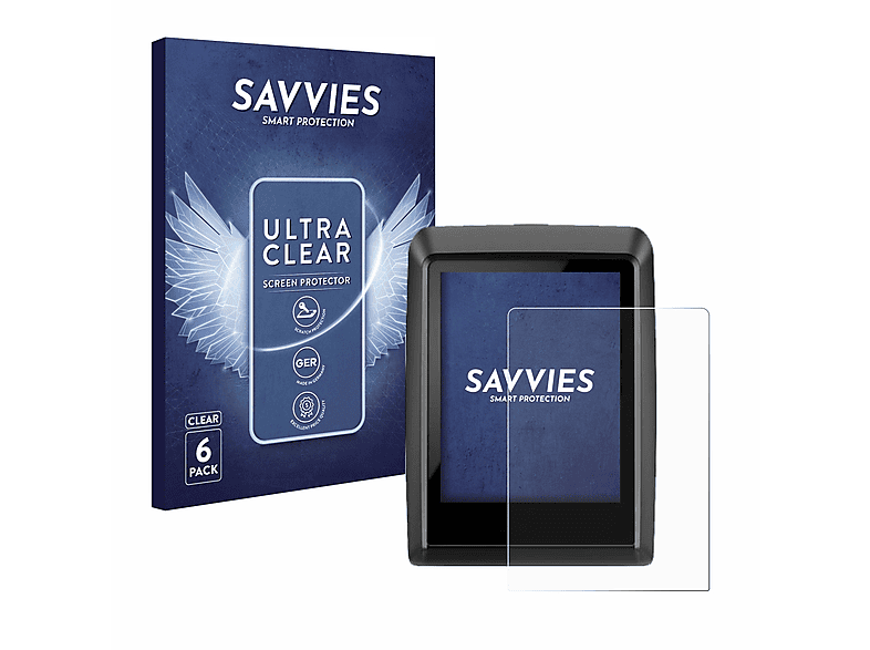 SAVVIES 6x klare Schutzfolie(für Bosch 500) Kiox