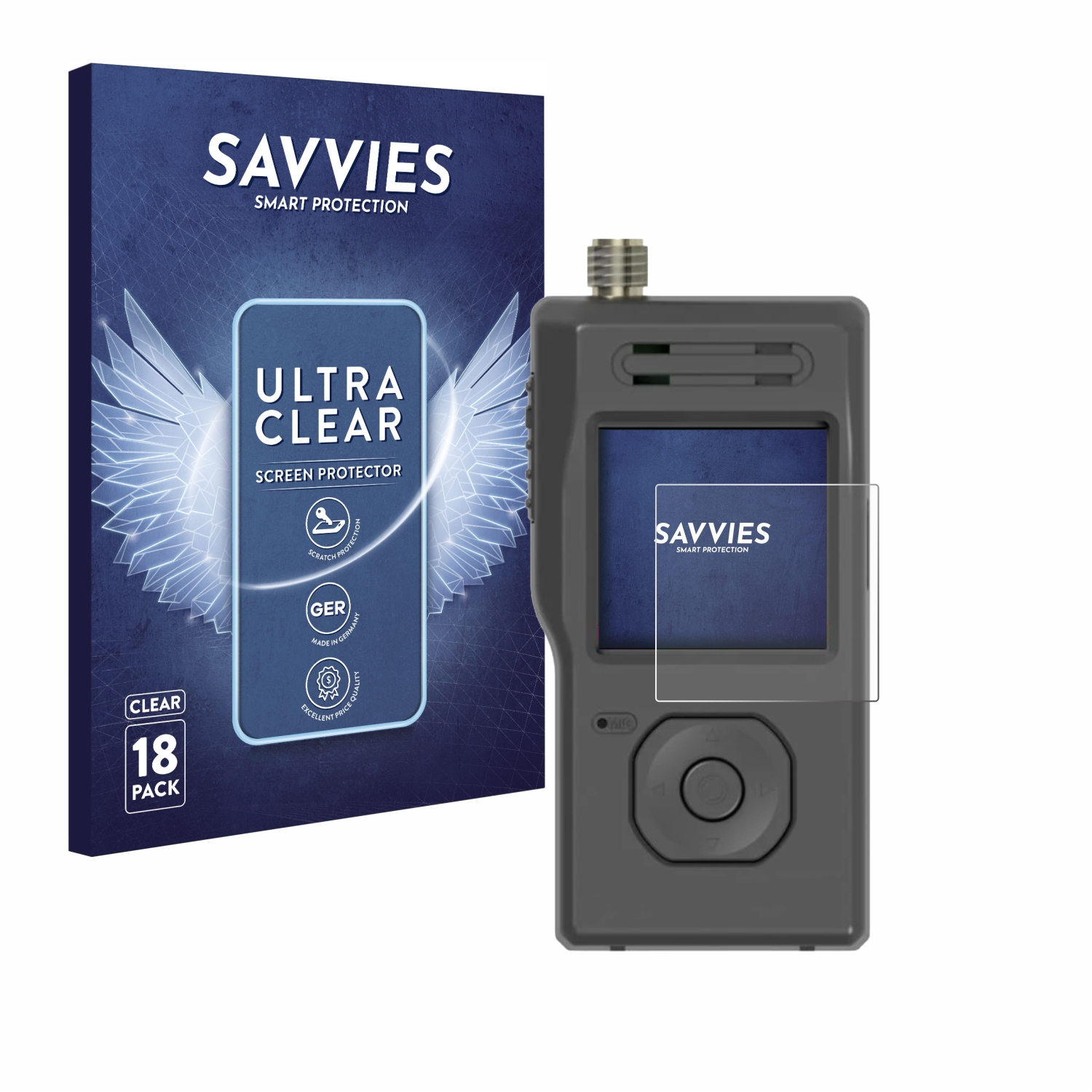 SAVVIES 18x klare PicoAPRS Schutzfolie(für V4 Transceiver) WiMo