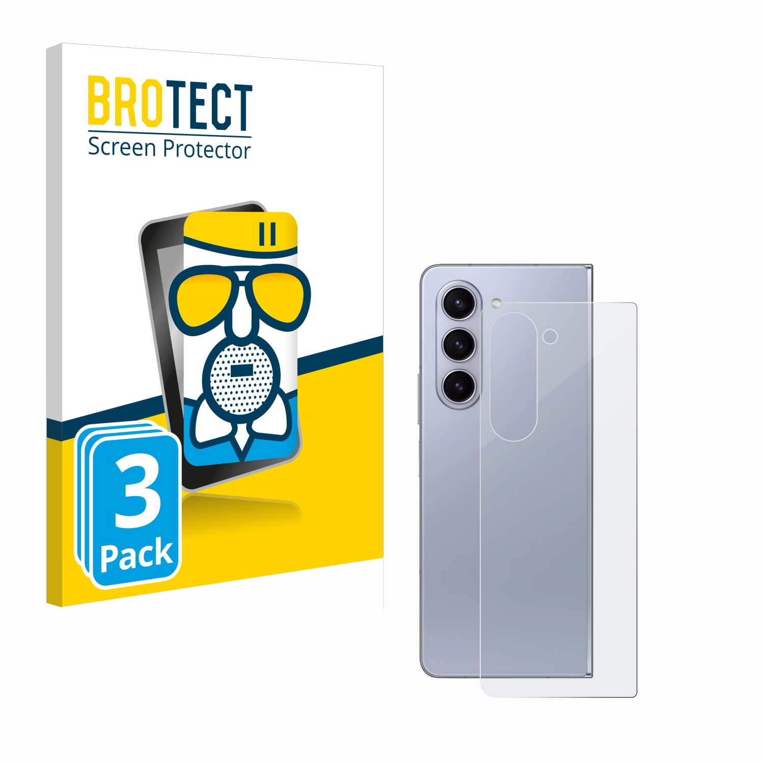 BROTECT 3x Airglass matte Galaxy Fold Schutzfolie(für Samsung Z 5)