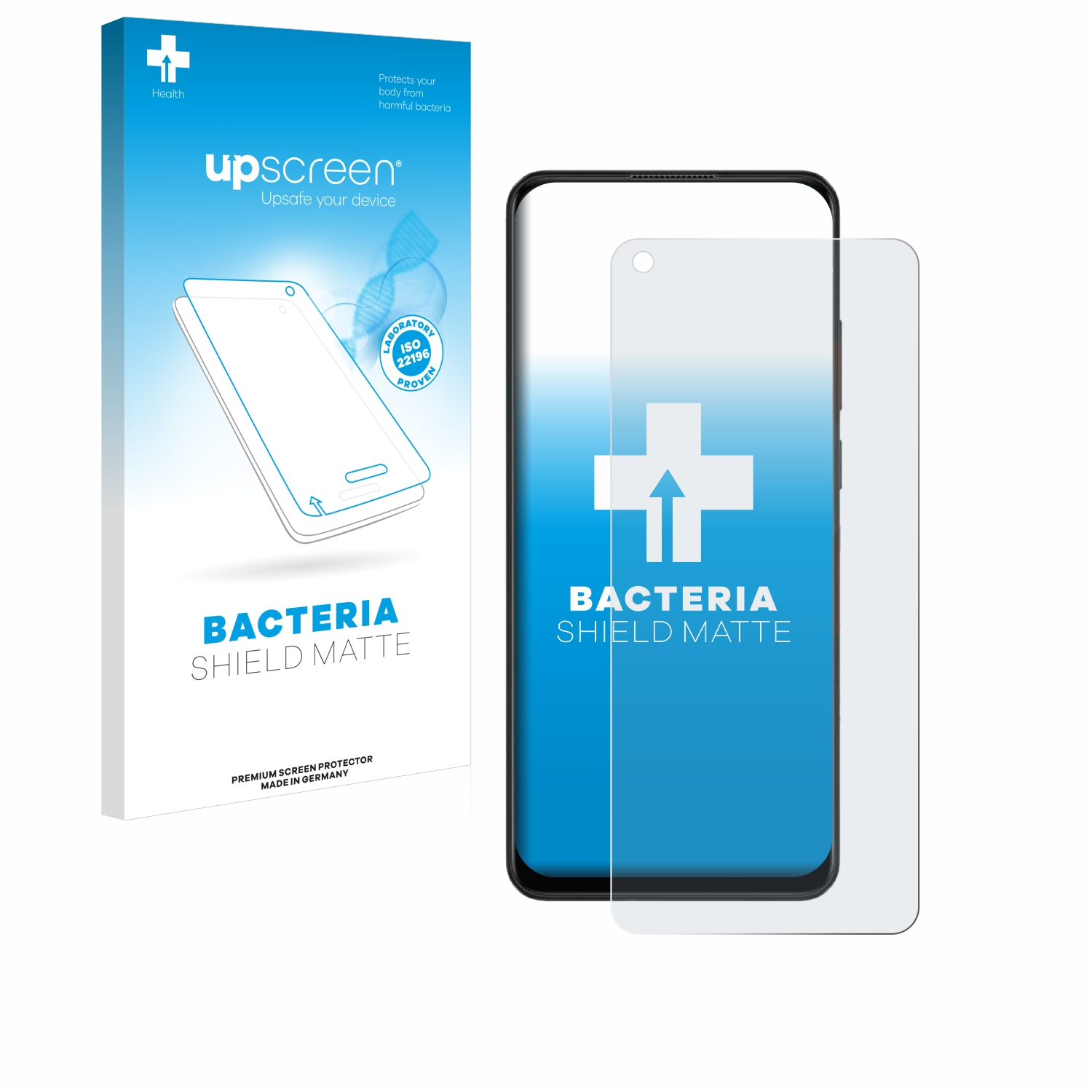 Schutzfolie(für matte 4G) Oppo A78 entspiegelt antibakteriell UPSCREEN