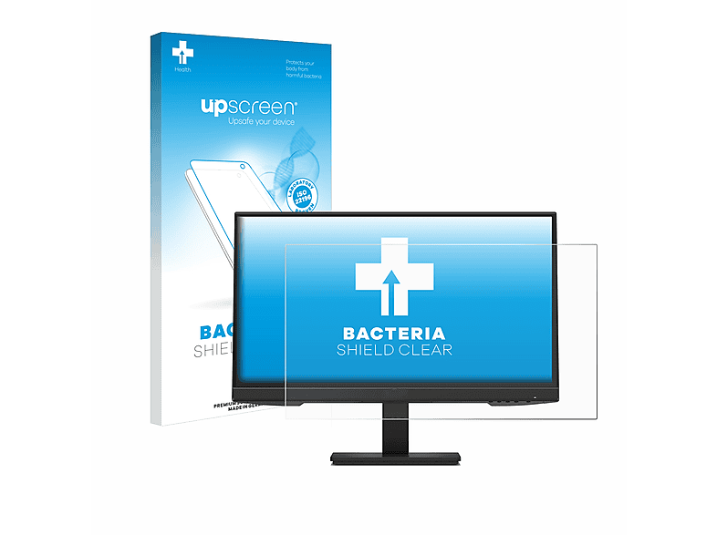 UPSCREEN antibakteriell klare Schutzfolie(für HP P24h G4)